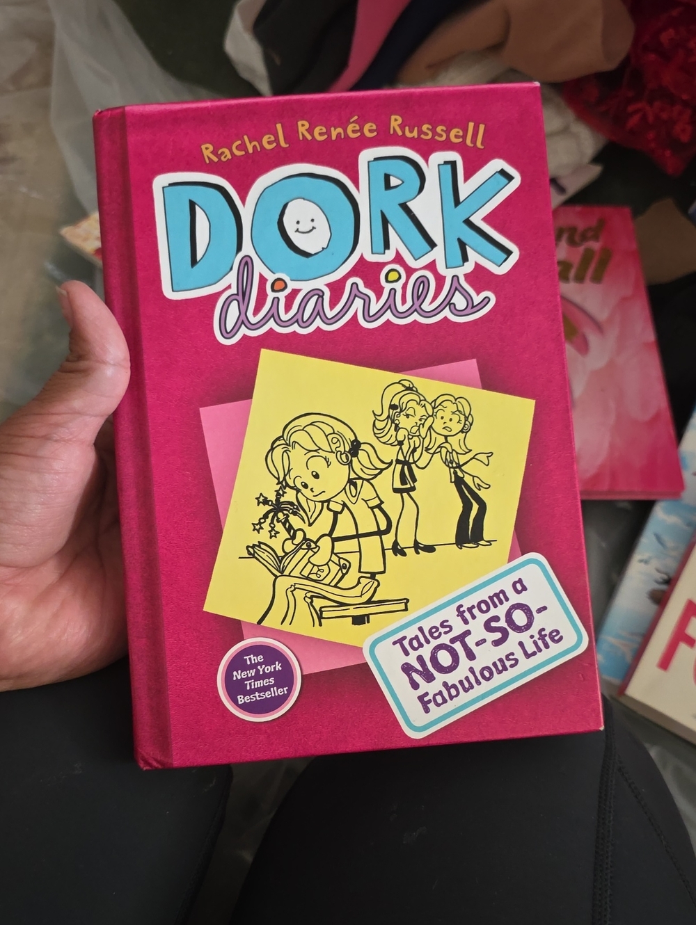 Rachel Renée Russell Dork Diaries Hardcover book - Pink